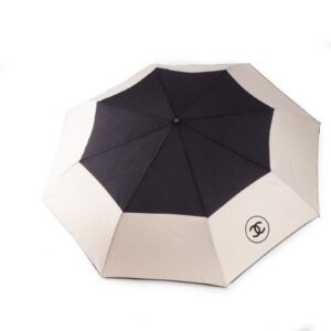 CHANEL Camellia CC Regenschirm Luxus Designer mit Tasche Bicolor OP: 800€