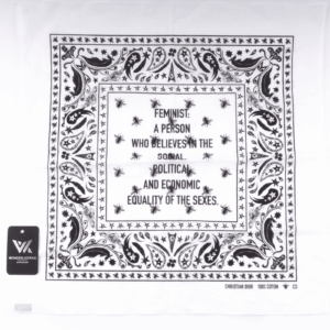 CHRISTIAN DIOR Feminist Foulard Limitierte Designer Baumwolle Halstuch OP: 370 €