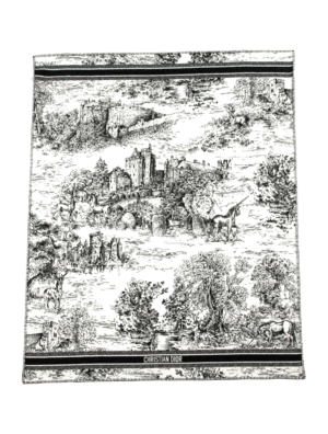 CHRISTIAN DIOR Toile de Jouy Scotland Kaschmirdecke Sammler Rar NEU OP: 2000 €