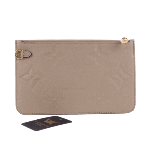 LOUIS VUITTON M45686 Neverfull Pochette Monogram Empreinte Tourterelle 2024 Neu