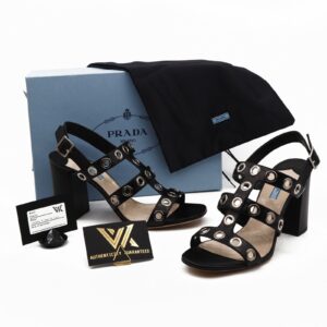 PRADA Milano 1X424G Vitello Lux luxus desginer Sandals Neu! Gr. 41 OP: 550 €