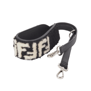 FENDI FF Logo Strap Wolle Luxus Designer Schultergurt für Taschen RARE NP: 720 €