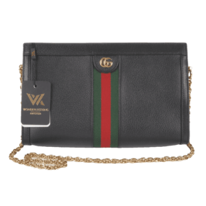 GUCCI Ophidia Medium schwarze Luxus Designer Schultertasche 503876 OP: 1850 €