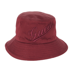 GUCCI Rosso Ancora Fisherhut aus Baumwolle Gr. M / 58cm Uni 792789 NEU OP: 470 €