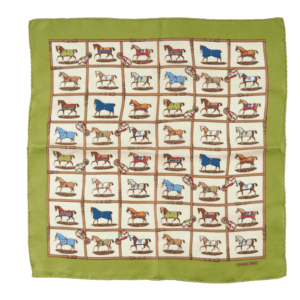 HERMÈS Petits Chevaux Gavroche 45 Luxus Designer Seidentuch OP: 295 €