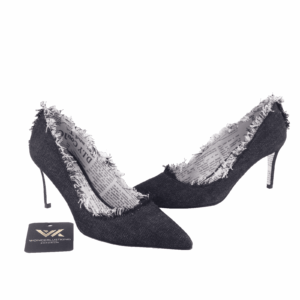 JOHN GALLIANO Newspaper / Jeans Pumps Luxus Designer High Heels Gr. 37 OP: 395 €