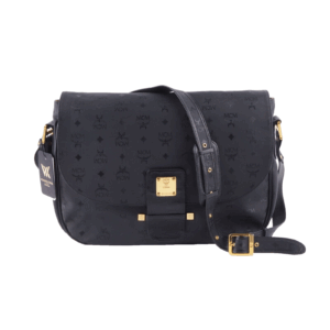 MCM München Visetos Black Large Messenger Unisex Shoulder Bag OP: 550 €