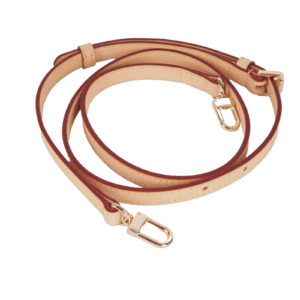 Vachetta Schulterriemen Gurt 1,2/98-120 cm natural Leder Gold Kompatibel mit LV