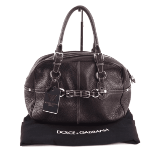 DOLCE&GABBANA Miss Buckle Luxus Designer Leder Tote OP: 660 €
