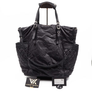 JIMMY CHOO ,155YM Luxus Padded Nylon 2Way Designer Hand/Schultertasche NP: 1250€