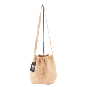 MCM Peach Leder Bucket Bag Luxus Designer Schultertasche Handgefertigt OP: 550 €