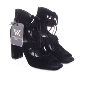 YSL SAINT LAURENT Sandalen Loulou Velvet 484593 Gr. 39 Luxus Designer OP: 925 €