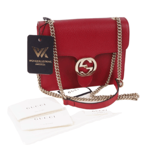 GUCCI 510304 GG Interlocking Mini Chain Luxus Designer Schultertasche OP: 1950 €