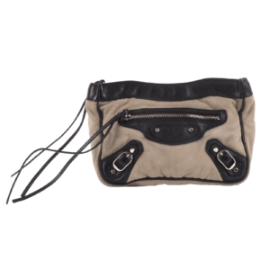 BALENCIAGA 110481 City Pochette mini Vintage Textil Luxus Designer Pouch