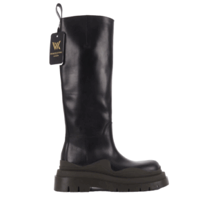 BOTTEGA VENETA Tire Boots Luxus Designer Hohe Stiefel Leder Gr. 38 OP: 1650 €