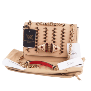 CHRISTIAN LOUBOUTIN Sweet Charity NV Calf Empire SP Naturel/ Rose Gold OP: 1750€