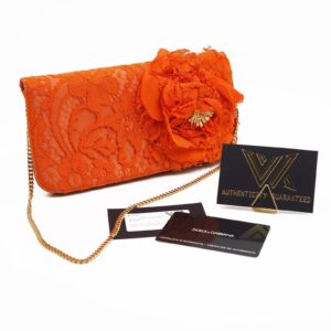 DOLCE&GABBANA Floral Lace Gold Chain Evening Bag / Clutch Abendtasche OP: 1295 €