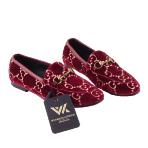GUCCI 414998 Jordaan/Malaga Luxus Designer Velvet Mokassin Loafer Gr.35 OP:795€