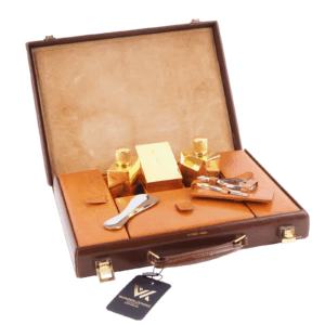 HERMÈS Mallette de Toilette de Voyage Boxcalf Kosmetikkoffer Vergoldet 1950´s