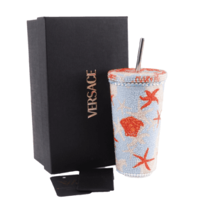 VERSACE Baroccoe Sea Cup Trinkbecher mit Kristallen 2024 NEU Designer OP: 850 €