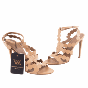 ALAÏA Nude Laser Cut Riemchen Pumps Luxus Designer High Heels Gr. 40,5 OP: 850 €
