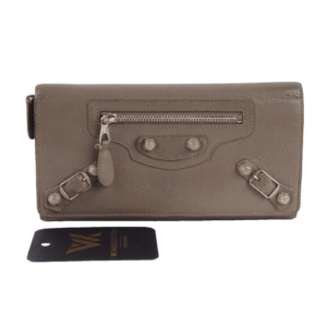 BALENCIAGA 233599 Giant Long Wallet City Lambskin Luxus Designer Portemonnaie OP
