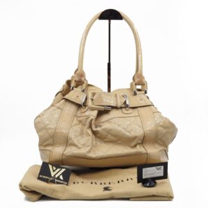 BURBERRY Beaton Quilted Vernice Tote Luxus Lackleder Designer Tasche OP: 1590 €