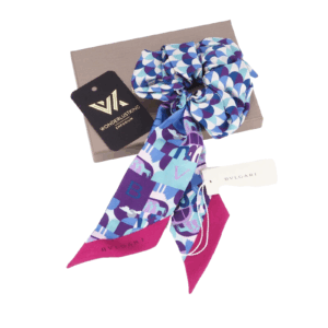 BVLGARI Bulgari Shelleys Vivid Amethyst Carré Seidentwill Haarschal OP: 180 €