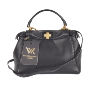 FENDI Peekaboo Mini 8BN244 Nappa Black Luxus Designer Schultertasche OP: 4000 €