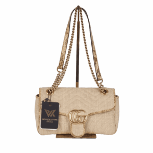 GUCCI Marmont Limited Edition Straw Snake 443497 Luxus Schultertasche OP: 2100 €