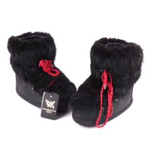 LOUIS VUITTON Off Piste Half Boot Kalbsleder & Biberfell Winterstiefel OP: 1250€