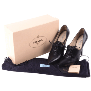 PRADA 1I4910 F110 Nappa Plonge Nero Luxus High Heels Pumps Gr. 40 OP: 780 €