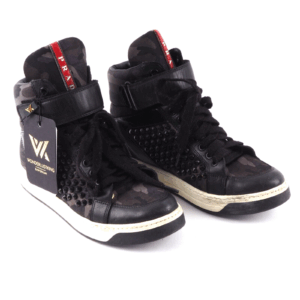 PRADA 3T 5896 Camouflage High Top Sneakers Luxus Designer EU 36,5 OP: 690 €