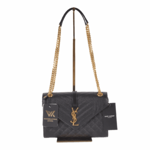SAINT LAURENT YSL Envelope Medium Matelassé Poudre Schultertasche NEU OP: 2350 €