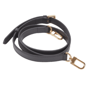 Vachetta Schulterriemen Schwarz 1,8 / 98-120 cm Leder Gold Kompatibel mit LV