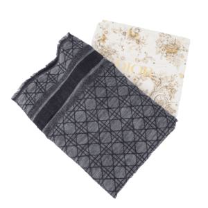 CHRISTIAN DIOR Cannage Scarf Cashmere Luxus Designer Kaschmirstola NEU OP: 870 €