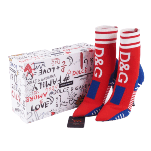 DOLCE & GABBANA Sock Boots Luxus Designer stretch Stiefelette Gr. 40 OP: 675 €