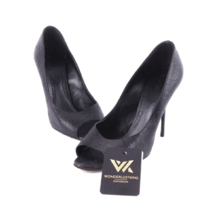 GUCCI Guccisima 253308 Leder Peep Toe Pumps Luxus Designer  Gr.39,5 OP: 406 €