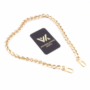 LOUIS VUITTON Leder Schulterkette für Multi Pochette o. andere Gold / Weiß