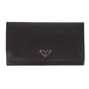 PRADA Saffiano XL Continental Luxus Leder Designer Business Long Wallet OP: 680€