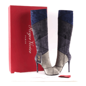 ROGER VIVIER Boot Prismick T120 Nicotina/Catrame Rare Luxus Stiefel OP: 2600 €