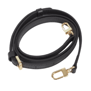 Vachetta Schulterriemen Schwarz 1,2 / 98-120 cm Leder Gold Kompatibel mit LV