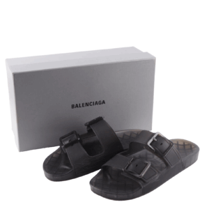 BALENCIAGA Mallorca Herren Sandals Transparent Plastic 656940 Gr. 44 OP: 475 €