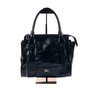 BURBERRY Patent Leather Satchel Luxus Designer Lackleder Tote OP: 980 €