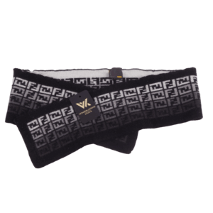 FENDI FF Monogram Luxus Designer schmaler Schal Unisex 100% Wolle OP: 490 €