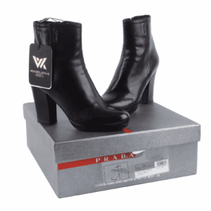 PRADA 3TP018 Nappa Sport1 Luxus Designer Leder Stiefelette Gr. 36,5 OP: 1100 €