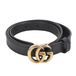 GUCCI Marmont schmaler Gürtel 409417 Gr. 80 Leder Luxus Designer OP: 350 €