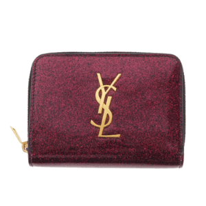 SAINT LAURENT YSL Cassandra Portemonnaie Violet Glitter Edition Zippy OP: 490 €
