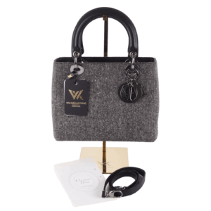 CHRISTIAN DIOR Lady Dior Tweed Mittelgroß Super Rare Sammler Aktueller NP: 5900€