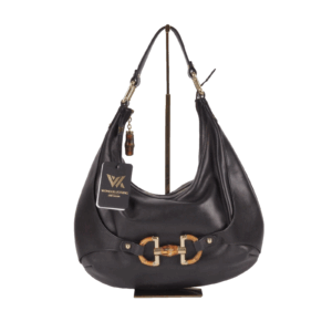 GUCCI Amalfi Hobo Bamboo 152468 Black Luxus Leder Schultertasche OP: 1290 €